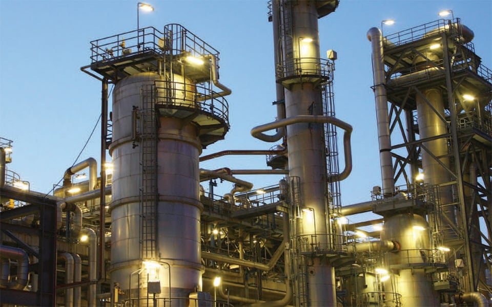 Asian methanol plant